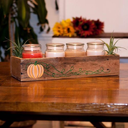 Fall decor Fall decorations Happy fall yall Happy fall Rustic centerpiece Wood candle holder Rustic decor Table Centerpiece Wood Centerpiece
