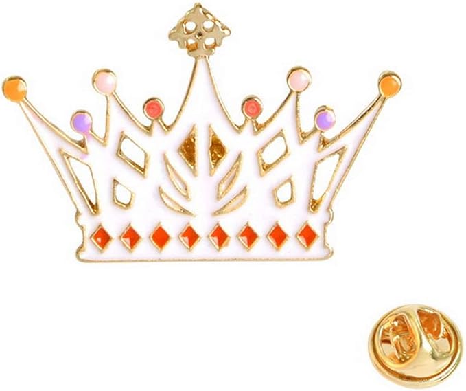 Amazon Co Jp 3ファッションメンズと女性の服のパンツバッグエレガントなブローチ ゴールドクラウン 服 ファッション小物