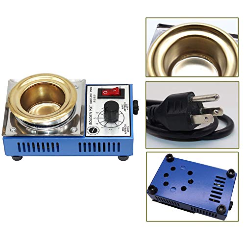 50mm 110V 150W LeadFree Solder Pot with 500g Capactity & BGA Solder