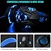 Gaming Headset Mic LED Light Laptop Computer, Cellphone, PS4 so on, DLAND 3.5mm Wired Noise Isolation Gaming Headphones – Volume Control.(Black Blue)thumb 1