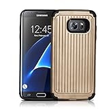 Samsung Galaxy S7 Edge Case, Qadou Adaptive Dynamic Soft Polymer Shockproof Case Protective Cover nonslip Phone Case for Samsung Galaxy Gear S7 edge Smartphone ( Platinum Gold)