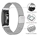 SWEES Metal Band Compatible Fitbit Inspire & Fitbit Inspire HR, Milanese Mesh Stainless Steel Magnetic Replacement Band Accessories Small Large for Women Men, Silver, Black, Lilac, Sangria, Champagne
