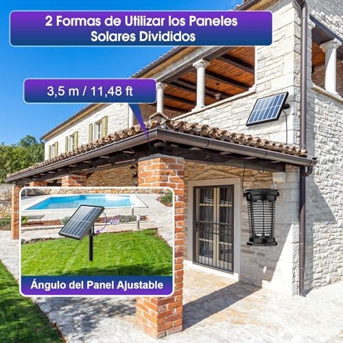 Lâmpada Solar Mosquito Dividida de 4500 V