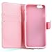 iPhone 6S Plus Case, Flip Wallet Case (Wave Smile)