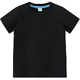 AIWUHE Toddler T Shirts Cotton Summer Tshirts Boys Girls Basic Tee Undershirts Short Sleeve Clothes Crew Neck Shirts 2-7Y
