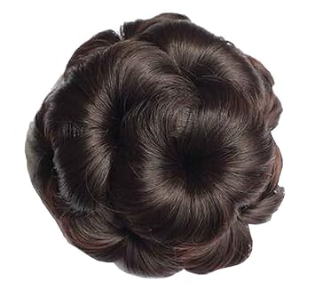 Amazon Com Fake Hair Bun With Hair Clip Easy To Wear Dark