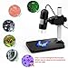 USB 2.0 Digital Microscope, DEPSTECH 1 to 1200X Magnification Endoscope, 5X Zoom Mini Inspection Camera with 8 Adjustable LED Lights, Working with Win7/8