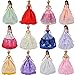 E-TING 5 Pcs Fashion Handmade Clothes Dresses Grows Outfit for Barbie Doll Q