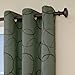 Eclipse 11250042X084SG Meridian 42-Inch By 84-Inch Blackout Single Window Curtain Panel, Sage