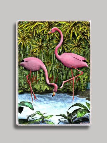 Flamingoes Refrigerator Magnet