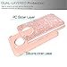 LeYi for Moto E4 Plus Case (USA Version) (Not fit Moto E4) with Tempered Glass Screen Protector [2 Pack], Glitter Bling Girls Women Heavy Duty Phone Case for Motorola Moto E Plus (4th Gen) Rose Gold