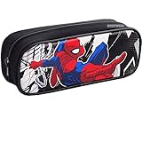 Spiderman Authentic Licensed Single Zipper Pencil Case (Black)