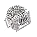 Women's Crystal Rhinestone Chain Waist Buckle Belt Luxury Sparkling Sash Waistband Accessory,Silver