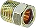 Eaton Weatherhead 105X4 Steel Inverted Flare Brass Fitting, Nut, 1/4