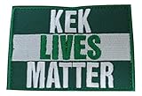Kek Lives Matter Kekistan Flag Green Embroidered Velcro Patch by TrendyLuz