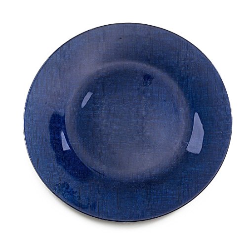 Navy Blue Charger Plates. Tiger Chef 13inch Navy Blue Round Beaded