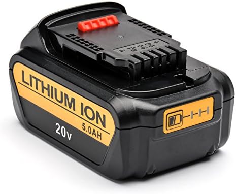InnerTeck 20V 5.0Ah Lithium Ion Battery for Dewalt DCB200, DCB204-2, DCB180, DCB182, DCB201 Replacement Power Tools Battery