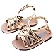 Voberry® Baby Infant Girls Summer Outdoor Prewalker Bronze Anti-Slip Sandals (6~12 Month, Gold)
