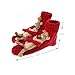 Christmas Winter Indoor Floor Socks 3d Cartoon Animal Non-Skid Household Thick Knit Socks for Women (Red Deer)