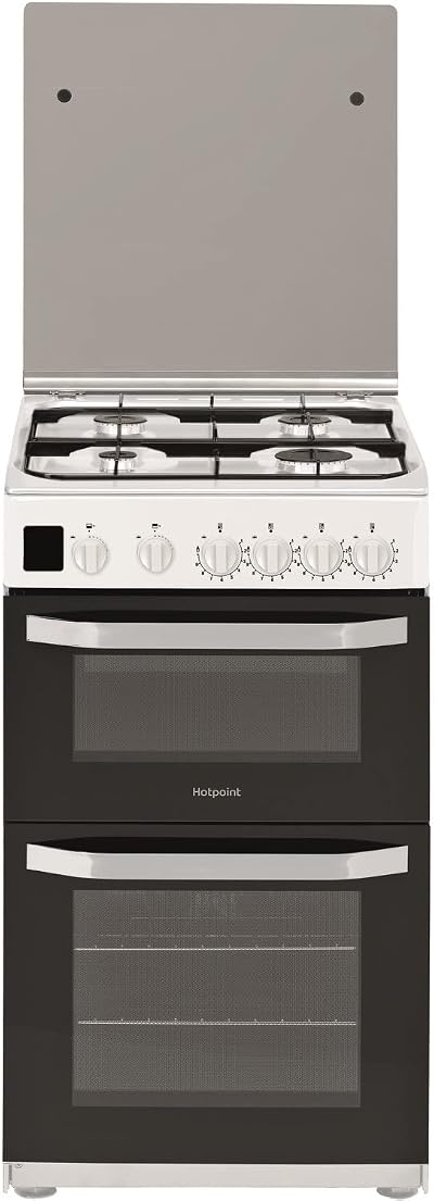 Hotpoint HD5G00CCWUK 50cm Gas Cooker Double Cavity White