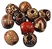 Femitu DIY Jewelry Making: 24pcs of Large Size Wood Beads, Lead Free, Barrel Wooden Beads, Mixed Color