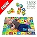 MACIK PlayingMat+6 soft blocks for baby Toy SET+Book-teether-rattle-crinkle-squeak- Baby teething toys infant toys 3-6 months Baby stacking toys 9 month baby toys Newborn toys baby Soft toys Chew toys