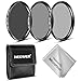 Neewer 52MM ND Filter Set (ND2 ND4 ND8) for NIKON 18-55mm f/3.5-5.6G ED AF-S DX Lens,CANON EF-M18-55mm IS STM Lens,PENTAX 18-55mm F3.5-5.6AL Lens