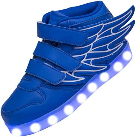 xi wei hu Boys USB Charging Led Light up Shoes With Wings