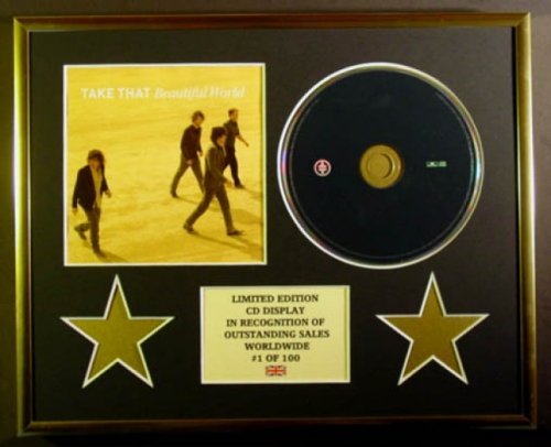 TAKE THAT/CD DISPLAY/LIMITED EDITION/COA/BEAUTIFUL WORLD