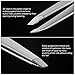 Slant Tweezers Precision for Eyebrows & Facial Hair Removal Professional Grade Stainless Steel Slant Tip Tweezers, Anti-fingerprint & Anti-stains, opove Y1 Space Gray