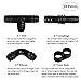 SUNHE YHK 24 Pieces Drip Irrigation Kits Accessories for 1/2 Inch Tubing - 6 Barbed tees, 6 Couplings, 6 Elbows, 6 Tubing End Cap Closures for Rain Bird and Compatible Drip or Plant Watering System