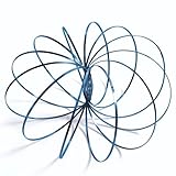 Flow Ring for Kids – Educational Kinetic 3D Spring Toys for Children – Multi Sensory Arm Spinner – Stainless Steel Magic Ring for Kids (Blue)
