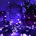 Qedertek Solar String Lights, 39ft 100 LED String Lights Solar Powered for Outdoor, Home, Lawn, Wedding, Patio, Party and Holiday Decorations (Purple)