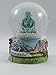 Vintage Snow Globe Water Art Glass Paper Weight Dome Holder 3D Resin Japan Souvenir Gift 002