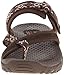 Skechers Women's Reggae Trailway Flip Flop, Chocolate/Cream, 7 M US