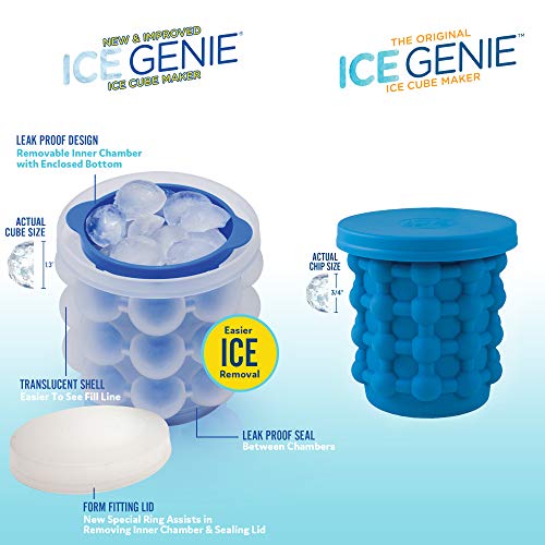 Ice Genie New & Improved The Original Ice Cube Maker, Holds up to 72