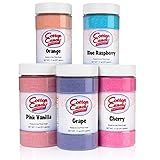 Cotton Candy Express D500 Cotton Candy Sugar, 5 Flavors
