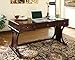 Ashley Furniture Devrik Collection Contemporary Design Medium Brown Finish Home Office Desk