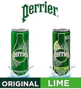 Perrier Flavored Carbonated Mineral Water - Original & Lime Flavor Variety Pack - 8.45 fl oz Perrier Flavored Carbonated Mineral Water - Original & Lime Flavor Variety Pack - 8.45 fl oz