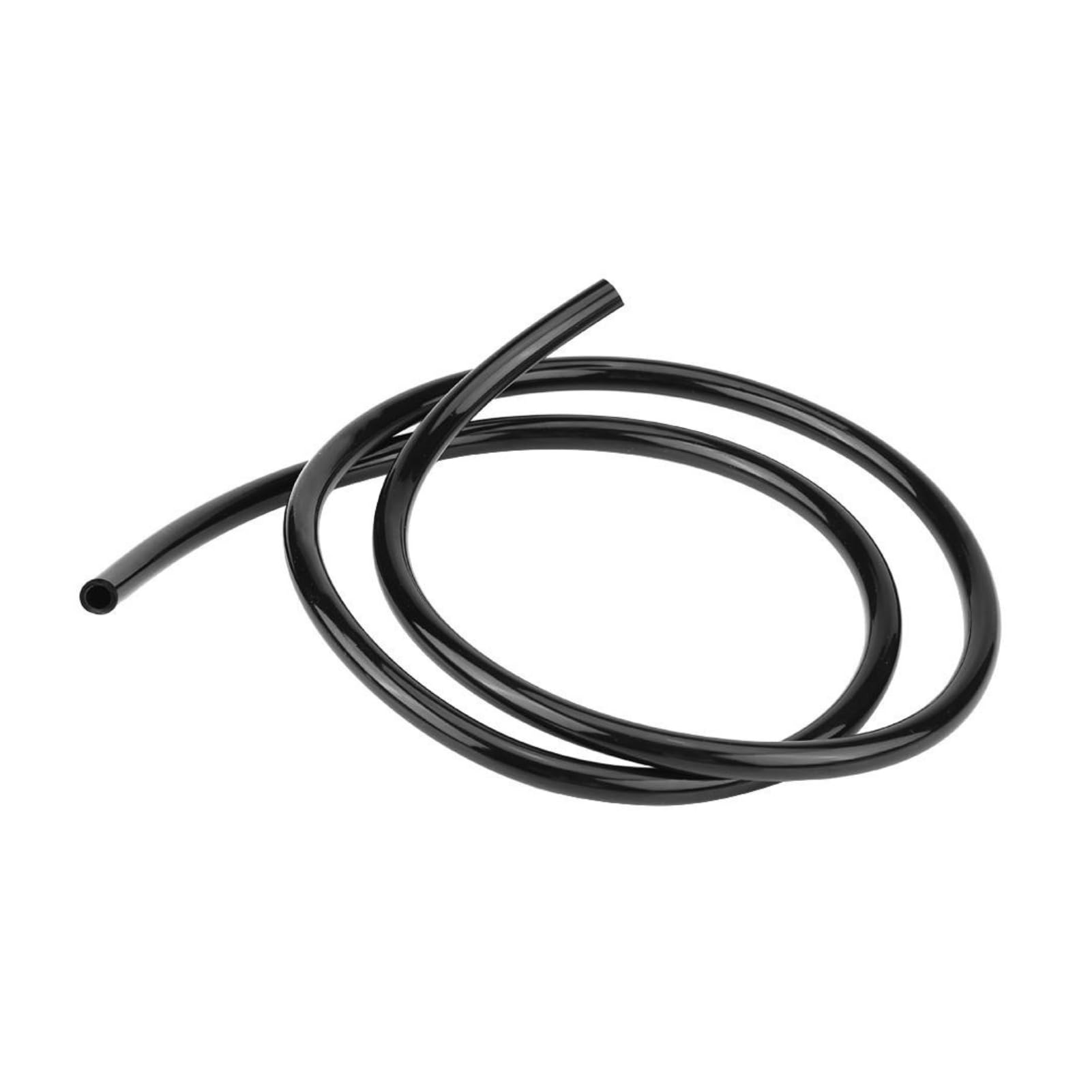 Broco Fuel Line Hose, Petrol Gas Oil Tube Pipe Motorcycle Universal Non Braided Rubber Fuel Line Hose Petrol Oil Pipe 1m Long Black