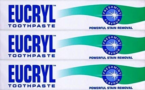 Eucryl Freshmint Smokers Toothpaste 50ml x 3 Packs by Eucryl