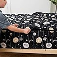 Beddy's Space Theme Durable Zipper Bedding for Kids, Bed in a Bag, Black Sheets and Universe Galaxy Comforter with Stars & Solar System, Includes Pillowcase and Sham, Easy to Make and Wash