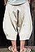 Banana Bucket Men's Patchwork Shorts Loose Linen Harem Capri Pants