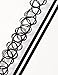 Mudder Black Stretch Tattoo Choker Necklace and Velvet Choker Necklace
