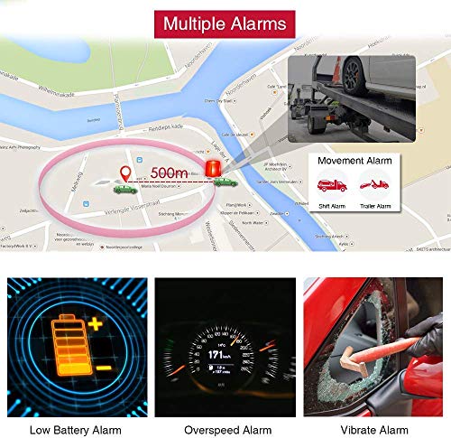 4G GPS Tracker for Vehicles Hidden Magnetic Vehicles GPS Tracker Locator Real Time GPS Tracker for Car Motorcycles Trucks with Anti-Theft Alarm,Stand by 100 Days,Super cheap $5 Monthly Fee - 4G TK905B