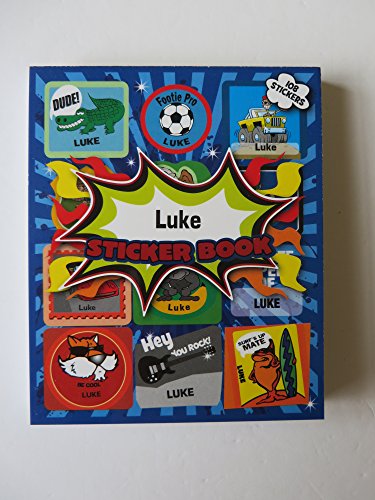 BOYS PERSONALISED STICKER BOOK FOR LUKE