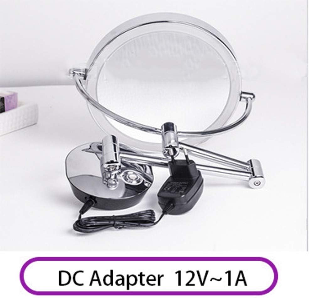 Enchufe EspañolNickel-Plated Brushed Espejo Aumento x10 Control de Luz