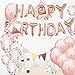 20th Birthday Decorations Party Supplies, 20th Birthday Balloons Rose Gold, Number 20 Mylar Balloon, Latex Balloon Decoration, Great Sweet 20th Birthday for Girls, Photo Props