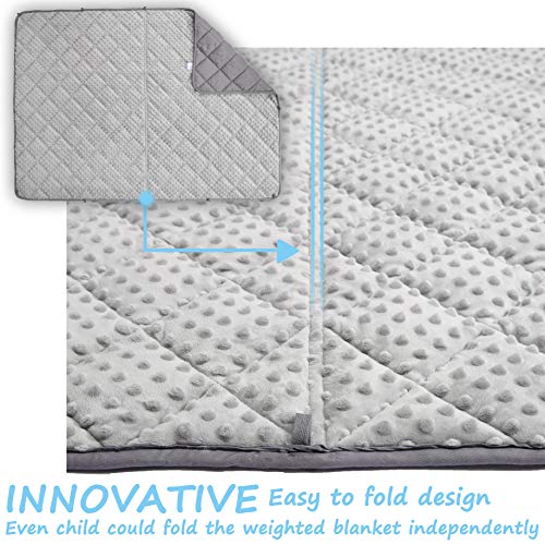 MAXTID Weighted Blanket for Kids 10 lbs 41x60 Double Heavy Blanket Gift