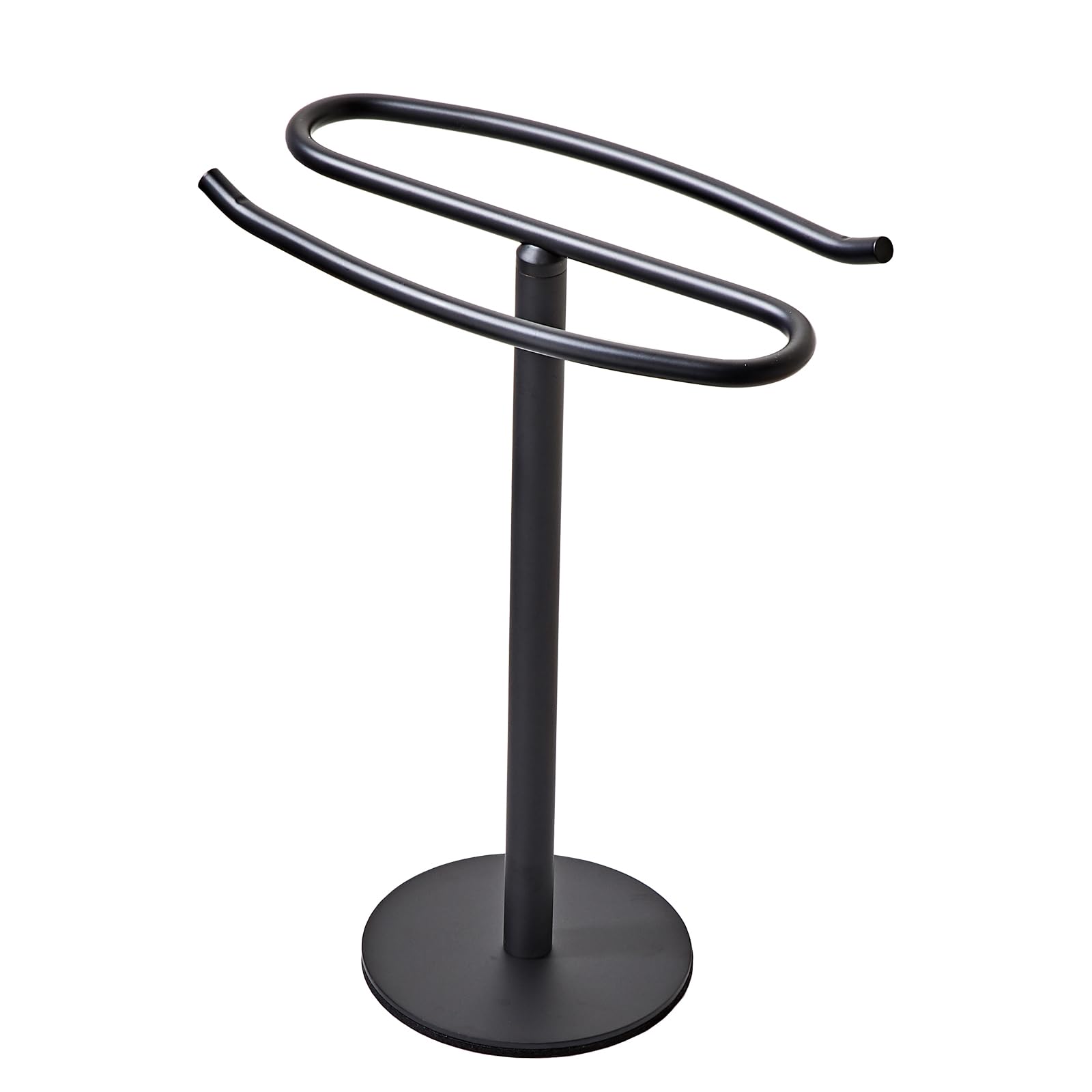 Photo 1 of Matte Black Hand Towel Holder Stand,13 Inch Free-Standing Towel Rack, SUS304 Stainless Steel Towel Bar Rack Stand, Tower Bar for Bathroom Kitchen Vanity Countertop…
